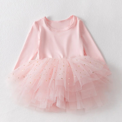 Baby Girl Princess Tutu Dress Sleeveless Infant Toddler Puffy Ballet Dress Black Pink White Party Dance Baby Clothes 1-8Y