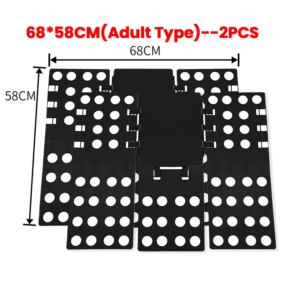 Plastic Clothes Folding Board Easy and Fast Kids Laundry Folder Shirt Folding Board Home Storage Tool for Kid Children Adults