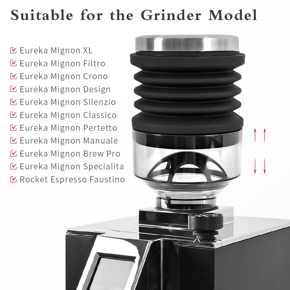 Coffee Beans Grinder Single Dose Hopper and Bellows Coffee Grinder Bean Bin Blowing Cleaning Tool For Eureka Mignon Grinder