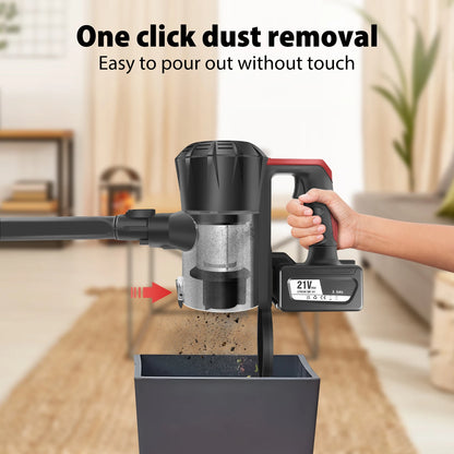 DayPlus Cordless Vacuum Cleaner,3800W 6 in 1,Lightweight Handheld Stick Vacuum,2 Speed 30KPa,for Home Floor Carpet Car Pet Hair