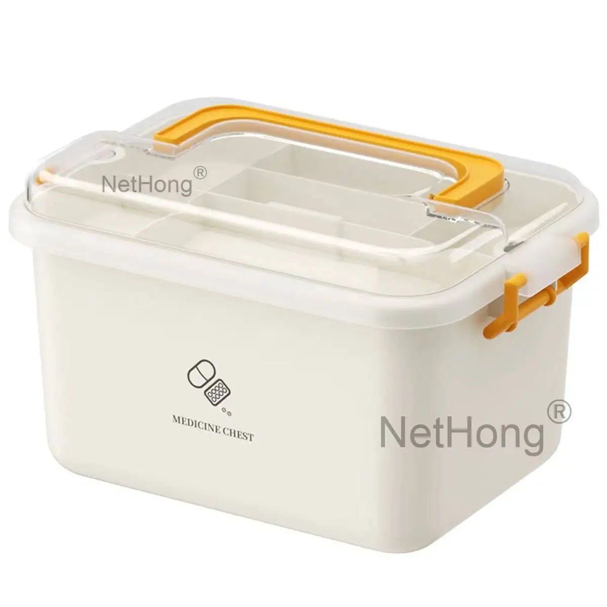 Box Portable Medicine Storage Container Large Capacity For Home
