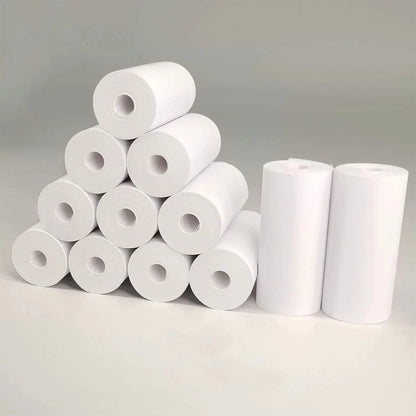 12 Rollen Nachfüllpapier für Kinder-Sofortbildkameras, kernloses Thermodruckpapier für 57-mm-tragbare Kassen und mobile Drucker