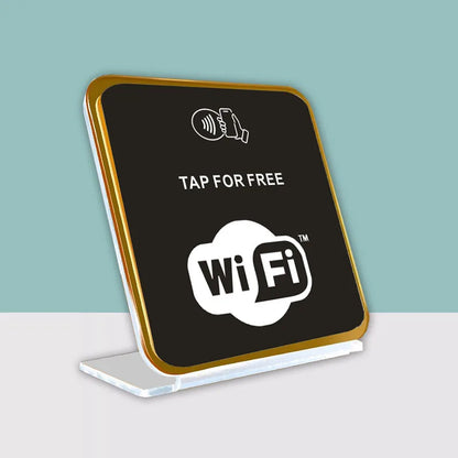 NFC Dual Chips Acrylic Restaurant Table Display Stand for Google+Instagram Google+Facebook Social Media