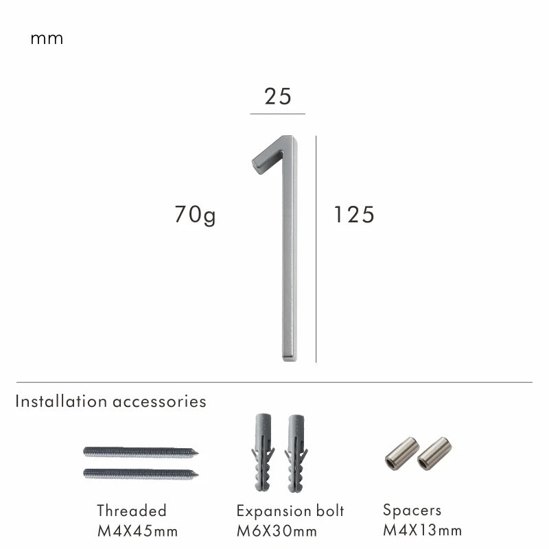 Nurlin 5 inchs 125mm Luxury Address Big House Numbers Modern Gold Black Silver Floating Signage Outdoor Digits Mailbox Sign