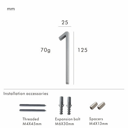 Nurlin 5 inchs 125mm Luxury Address Big House Numbers Modern Gold Black Silver Floating Signage Outdoor Digits Mailbox Sign