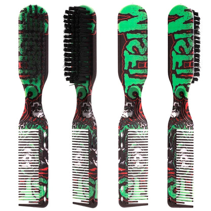 Barbershop Double Sided Brush Professional Face Neck Broken Hair Cleaning Brush Men Beard Styling Comb Salon Home Tools Supplies