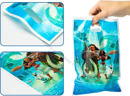 Disney Moana Gift Bags Birthday Party Decor Princess Goodie Bag Candy Gift Packaging Baby Shower Kid Girls Favors Party Supplies