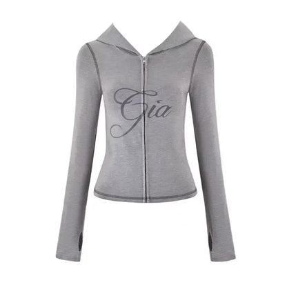 Herren-Set aus Kapuzenjacke mit Reißverschluss und Shorts – Sportbekleidung mit Buchstabenprint