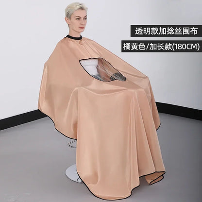 Plus Salon Professional Haircut Shawl Snap Waterproof Hairdresser Hairdressing Apron Barber Hair Cutting Dye Hair Styling Capes