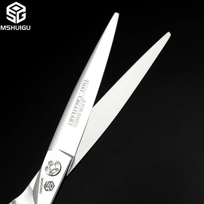 MSHUIGU professional barber Small size scissors 440C 5-5.5-6inch Multifunctional thinning shears Salon Tool Accessories
