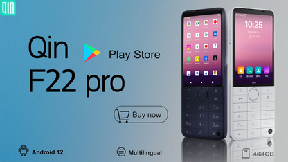 New Qin F22 Pro Smart Touch ScreenPhone Wifi 5G+3.5 Inch 4GB 64GB Add Google Store Android QinGlobal Version Mobile Phone