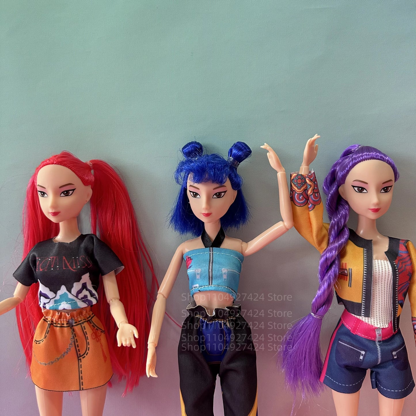 2025 NEW Kpop Demon Hunters Action Figure Vinyl Doll Toy Kawaii Huntrix Anime Figures Rumi Mira Zoey For Children Christmas Gift