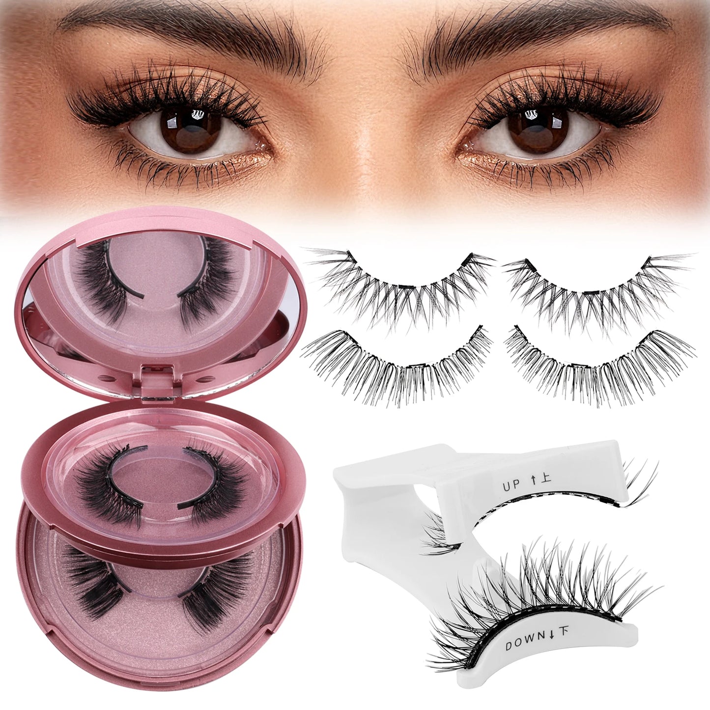 Magnetische Wimpern mit Applikator – Natürliche künstliche Wimpern, kein Kleber erforderlich