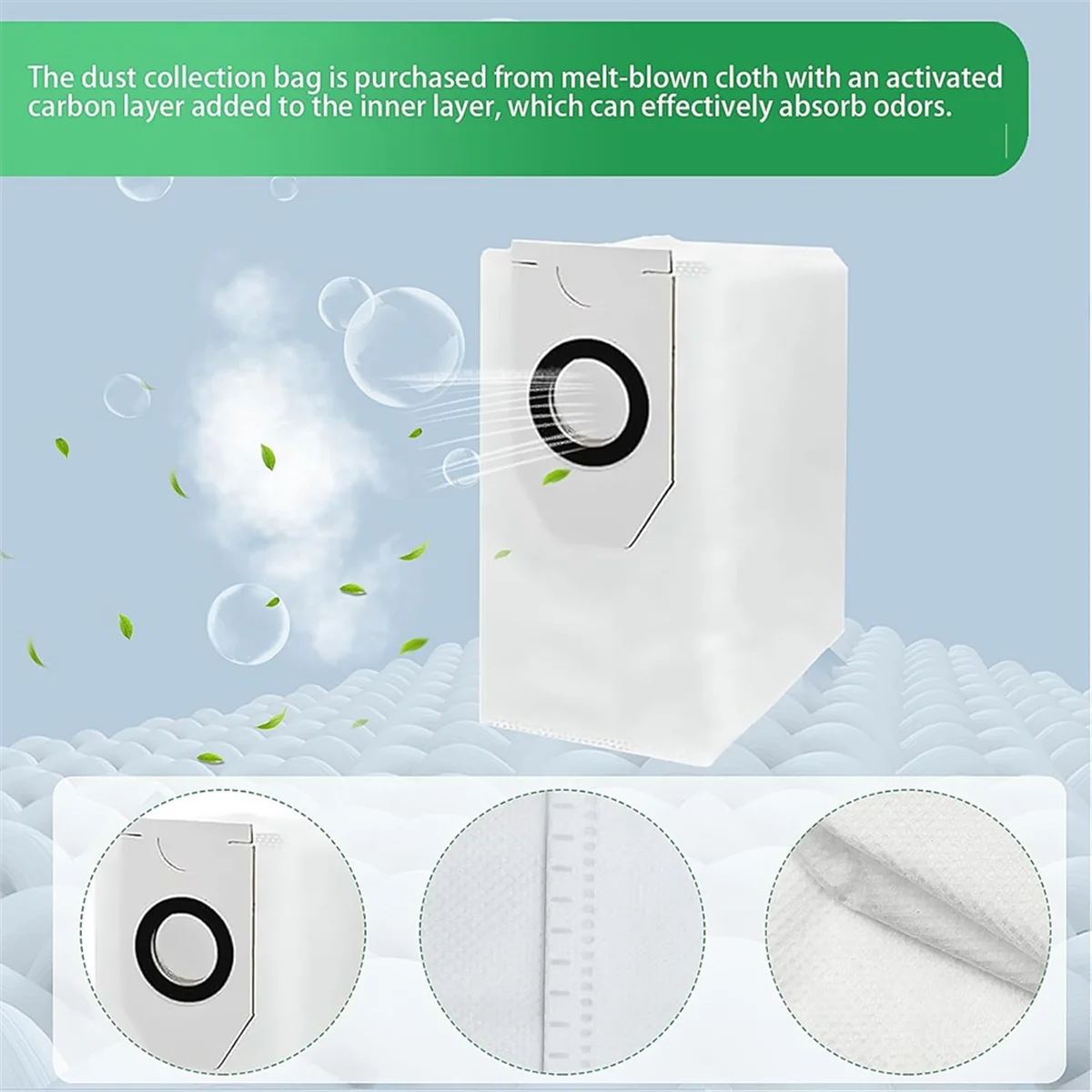 For Eureka J12Ultra / J12 Ultra, for Midea V12 Vacuum Cleaner Main Side Brush Filter Mop Bags Replacement Parts