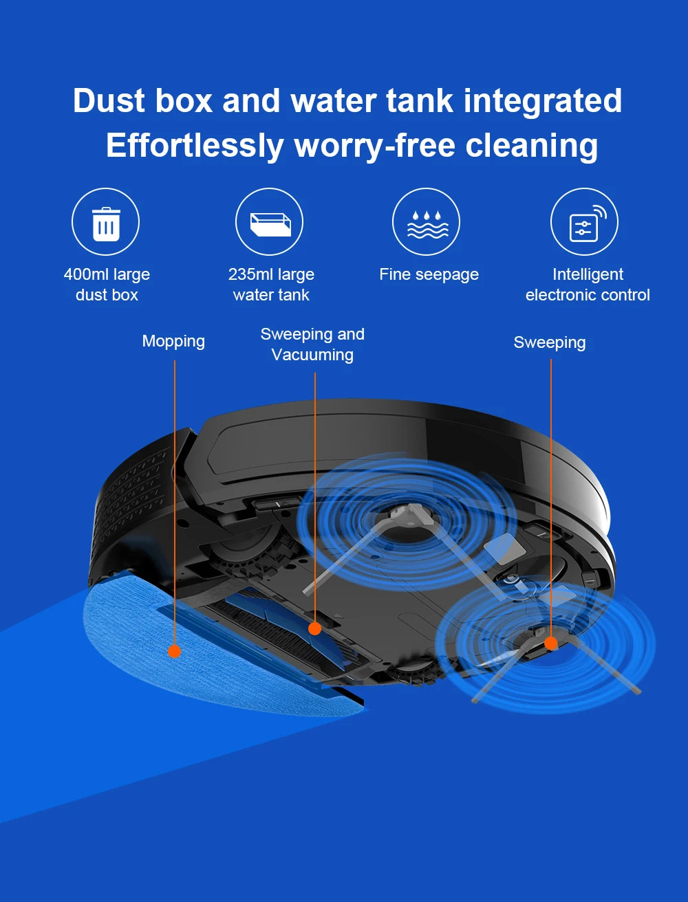 Liectroux / LILIN X6 LDS Saugroboter, Laser-Lidar-Navigation, Nass- und Trockenwischen, 6500 Pa Saugkraft, Mehrbodenkarte, Teppichverstärkung