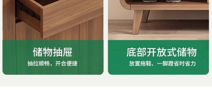 Wooden Entrance Shoe Cabinet Large Capacity Household Cabinet Balcony Foyer Cabinet IndoorZapateros Home Furniture