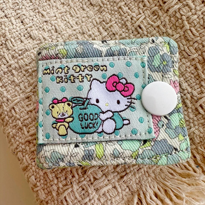Hello Kitty Data Cable Organizer Fabric Sanrio KT Cat Charger Cord Storage Holder Data Line Bobbin Winder