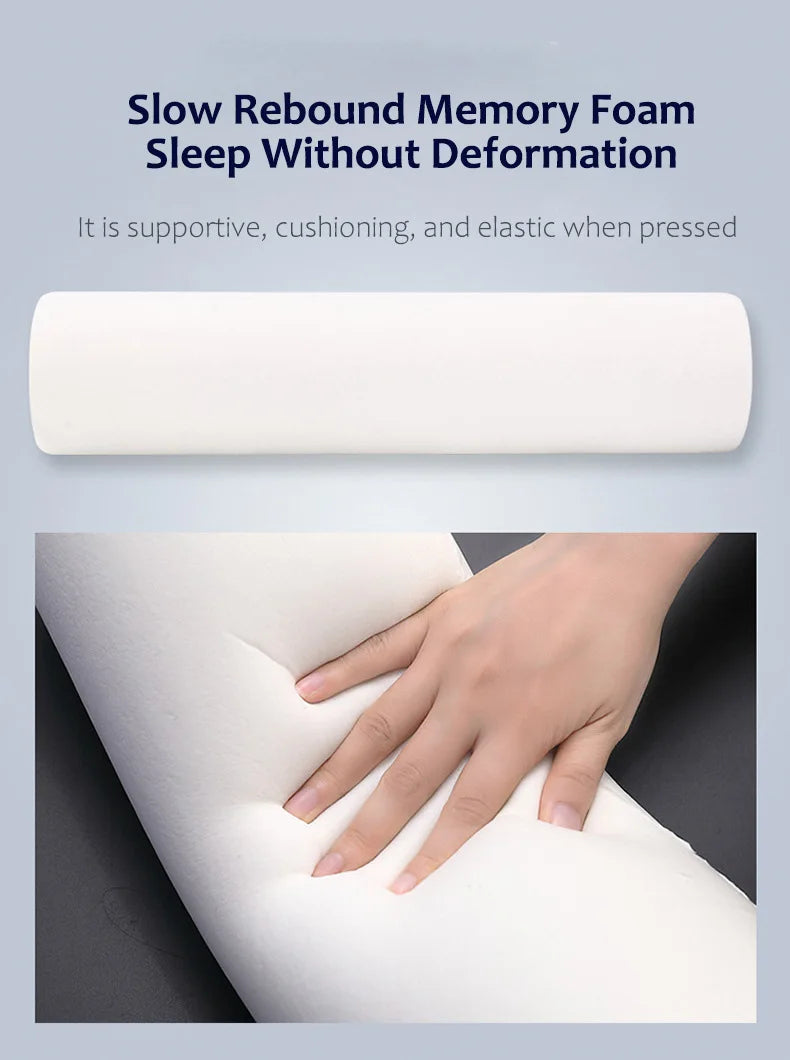 Memory Cotton Pillow Bedding Pillow Neck Protection Spine Lumbar Pillow Neck Maternity Pillow for Sleeping Orthopedic Pillows