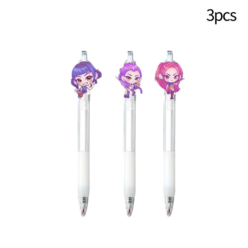 Demon Hunters Gel Pen Kpop Pen Hunter Ballpoint Pen Party Favors for Guest School Office Stationery Supplies Writing Tools