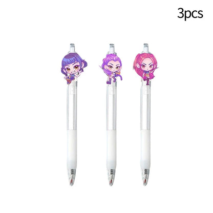 Demon Hunters Gel Pen Kpop Pen Hunter Ballpoint Pen Party Favors for Guest School Office Stationery Supplies Writing Tools