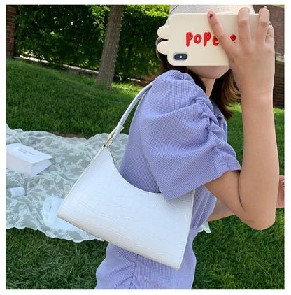 Fashion Exquisite Shopping Bag Retro Casual Women Totes Shoulder Bags Female Leather Solid Color Chain Handbag for Women 2023