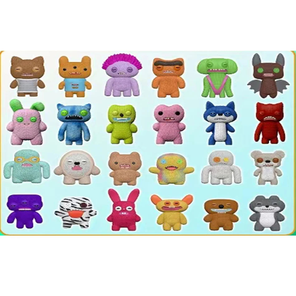24p Fuggler Funny Ugly Teeth Monster Blind Box Figure Toys Kawaii Fugglers Anime Action Figurine Keychains Model Dolls Gift