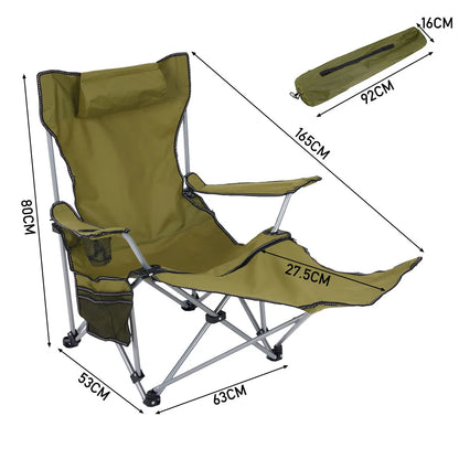 【Breeins】Portable adjustable folding camping chair, lightweight travel, fishing chair, beach chair, suitable for grassland