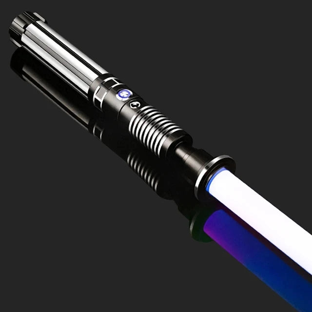 Lightsaber RGB 16 Colors Metal Handle Double-edged Change Heavy Dueling Sound Two In One Light Metel Handle LED USB Charging