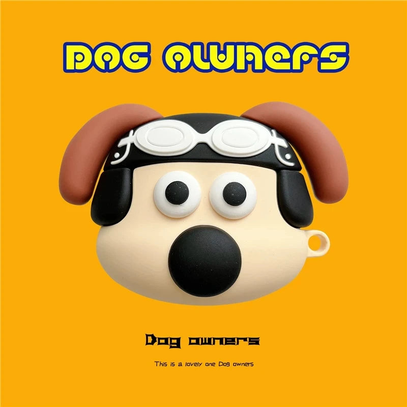 For Airpods 1 2 3 4 Pro Pro 2 Pro 3 Crayons Shark Dog Silicone Earphone Case Accessories Cover