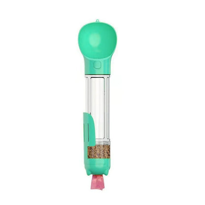 300/500ml Pet Water Food Dispenser 3 in 1 Leak Proof Pet Dog Water Bottle with Trash Bag Box and Shovel Dog Food Feeder Puppy