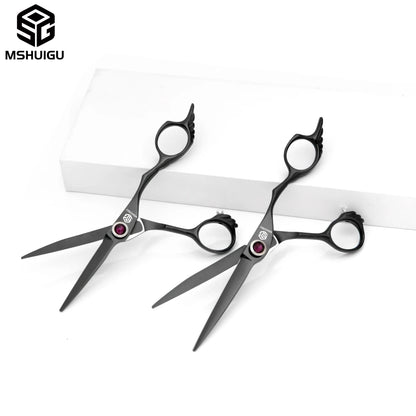 MSHUIGU professional barber Small size scissors 440C 5-5.5-6inch Multifunctional thinning shears Salon Tool Accessories