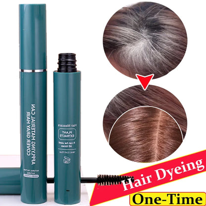One-Time Hair Dyeing Stick Instant Gray Root Coverage Hair Color Cream Stick Temporary Cover Up White Hair Colour Dye No Harm