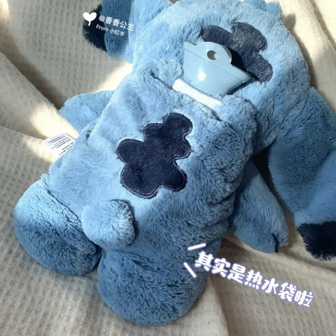 Aoger Disney Anime Hobby Stitch Winter Extra Large Plush Hot Water Bottle Women's Home Water Filling Hand Warmer Girlfriend Gift