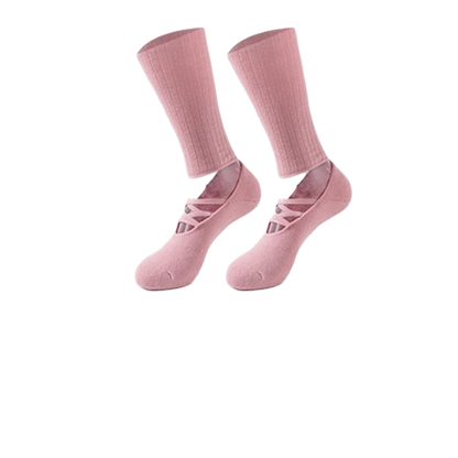 New Cotton Pilates Socks Harajuku Street Breathable Yoga Socks Non-Slip Grip Casual Strappy Grip Sock