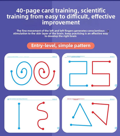 Hand-Brain Coordination Action Practice Development Set Used for Overall Brain Balance Attention Improvement Tool