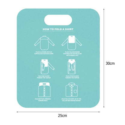 Plastic Clothes Folding Board Easy and Fast Kids Laundry Folder Shirt Folding Board Home Storage Tool for Kid Children Adults