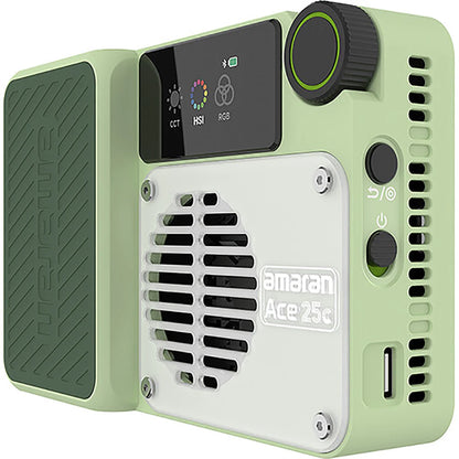 amaran Ace 25c Pocket RGBWW LED Light Full-Color Mini Video Light 2300K-10000K 4500mAh Battery with PD Fast Charging for TikTok