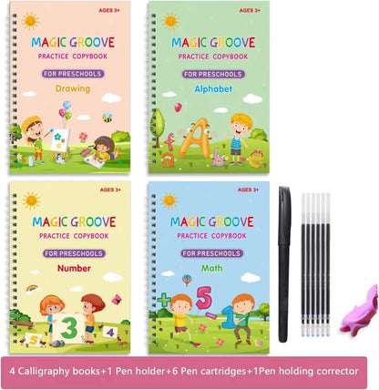 Magic Reusable Practice Copybook For Kids, The Print Handwriting Workbook-Writing Practice Book, For Children, Gifts And Toys
