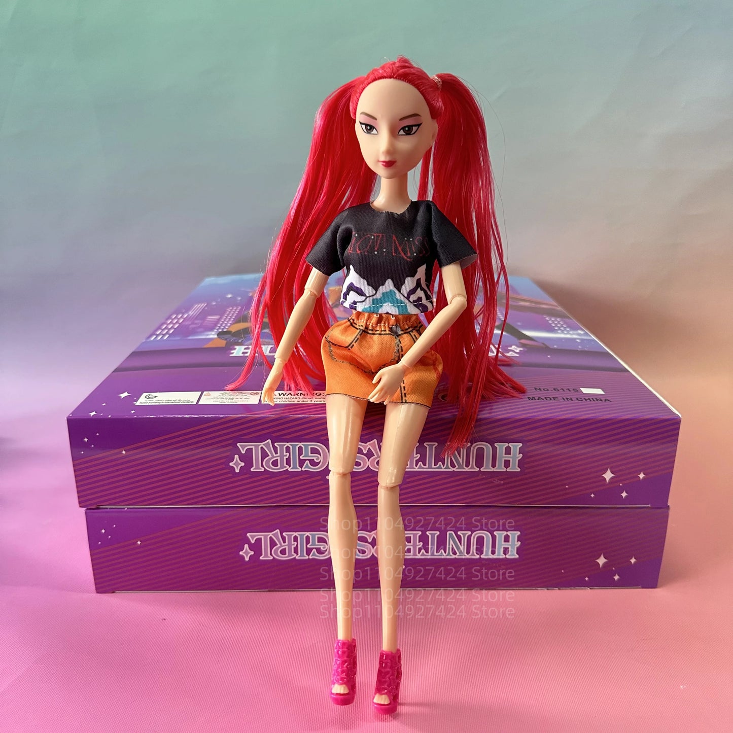 2025 NEW Kpop Demon Hunters Action Figure Vinyl Doll Toy Kawaii Huntrix Anime Figures Rumi Mira Zoey For Children Christmas Gift