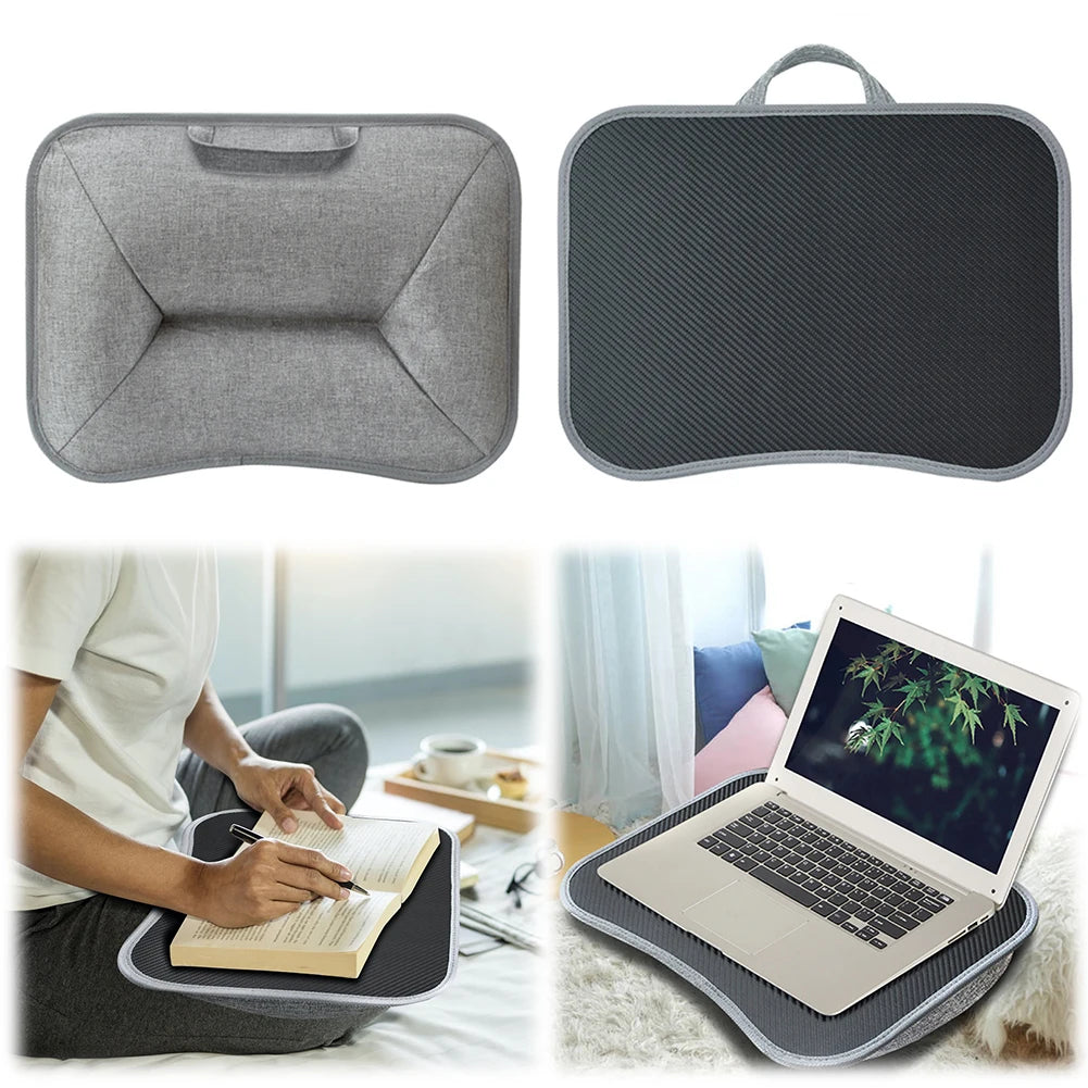Laptop Lap Desk with Soft Pillow Cushion Portable Laptop Desk Writing Padded Tray for Home & Office