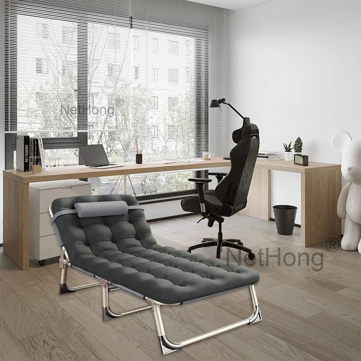 Cot Heavy-Duty Portable Camping Folding Sleeping Bed With Mattress`