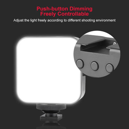 New Rechargeable 6500K LED Video Light Mini Camera Light Fill Lamp Portable Photography Lighting for Vlog Live Streaming DSLR