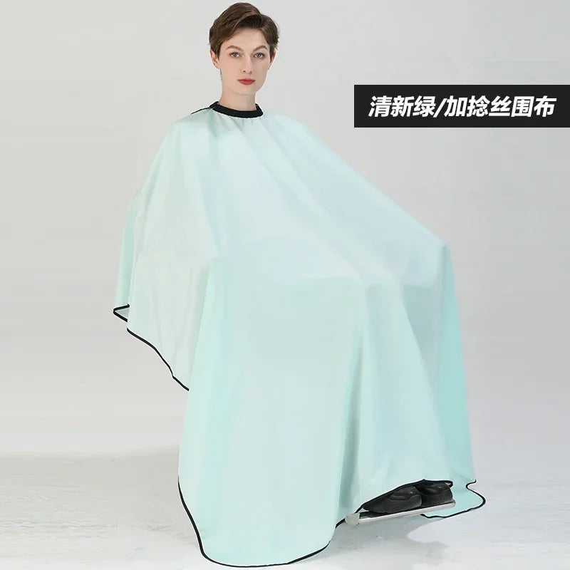 Plus Salon Professional Haircut Shawl Snap Waterproof Hairdresser Hairdressing Apron Barber Hair Cutting Dye Hair Styling Capes