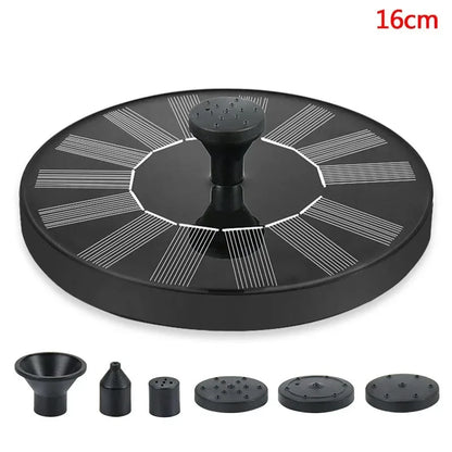 New Mini Solar Water Fountain Pool Pond Waterfall Fountain Garden Supplies Decoration Outdoor Solar Powered Fountain Bird Baths