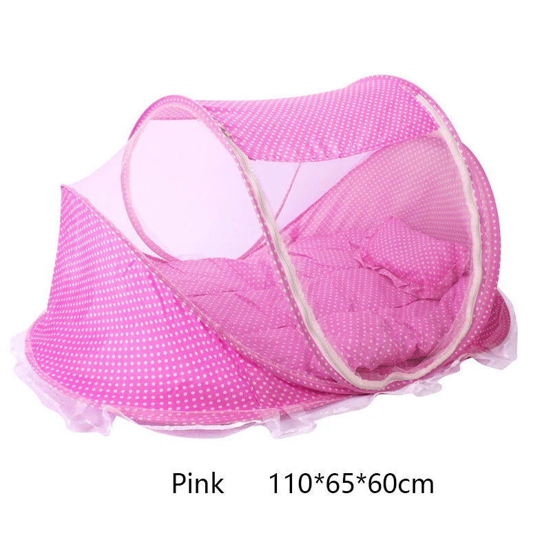 Baby Bed Mosquito Net Baby Bed Crib Folding Net Mosquito Net Mattress Pillow Suit Newborn Cradle Mesh Tent Net Baby Bedding