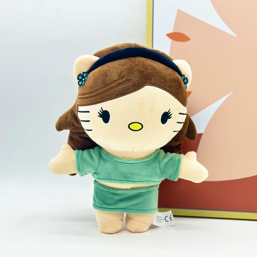 New Hello Kitty Ken Carson Rapper Trippie Taylors Plush Toy Doll with Clothes Stuffed Soft Plush Toys Fans Collect Gifts