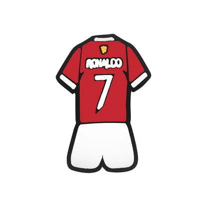 Football Star 1-18pcs/set of Cristiano Ronaldo Xmas Cartoon Shoes Charming Decorative Accessories Children's Favorite Gifts