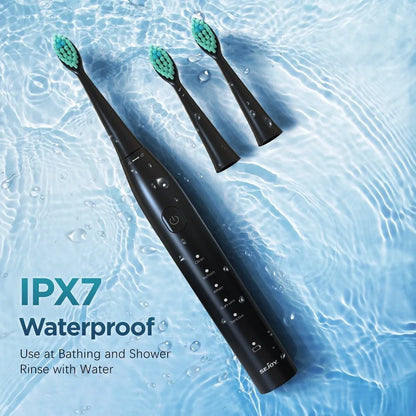 Sejoy Sonic Toothbrush 8 Brush Heads 5 Cleaning Modes Smart Timer Rechargeable Electric Toothbrush Personal Care Appliances