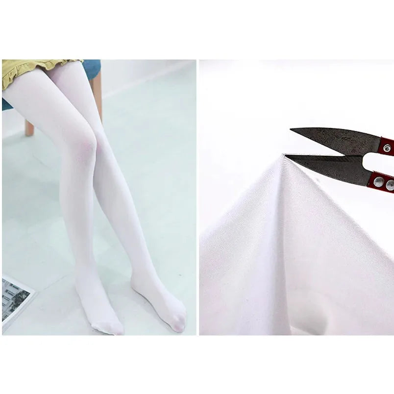 Girls Dance Socks Plain Candy Color Stockings Pantyhose Tights Leggings Velvet Cotton Dance Performance Dace Ballet Tights