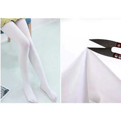 Girls Dance Socks Plain Candy Color Stockings Pantyhose Tights Leggings Velvet Cotton Dance Performance Dace Ballet Tights